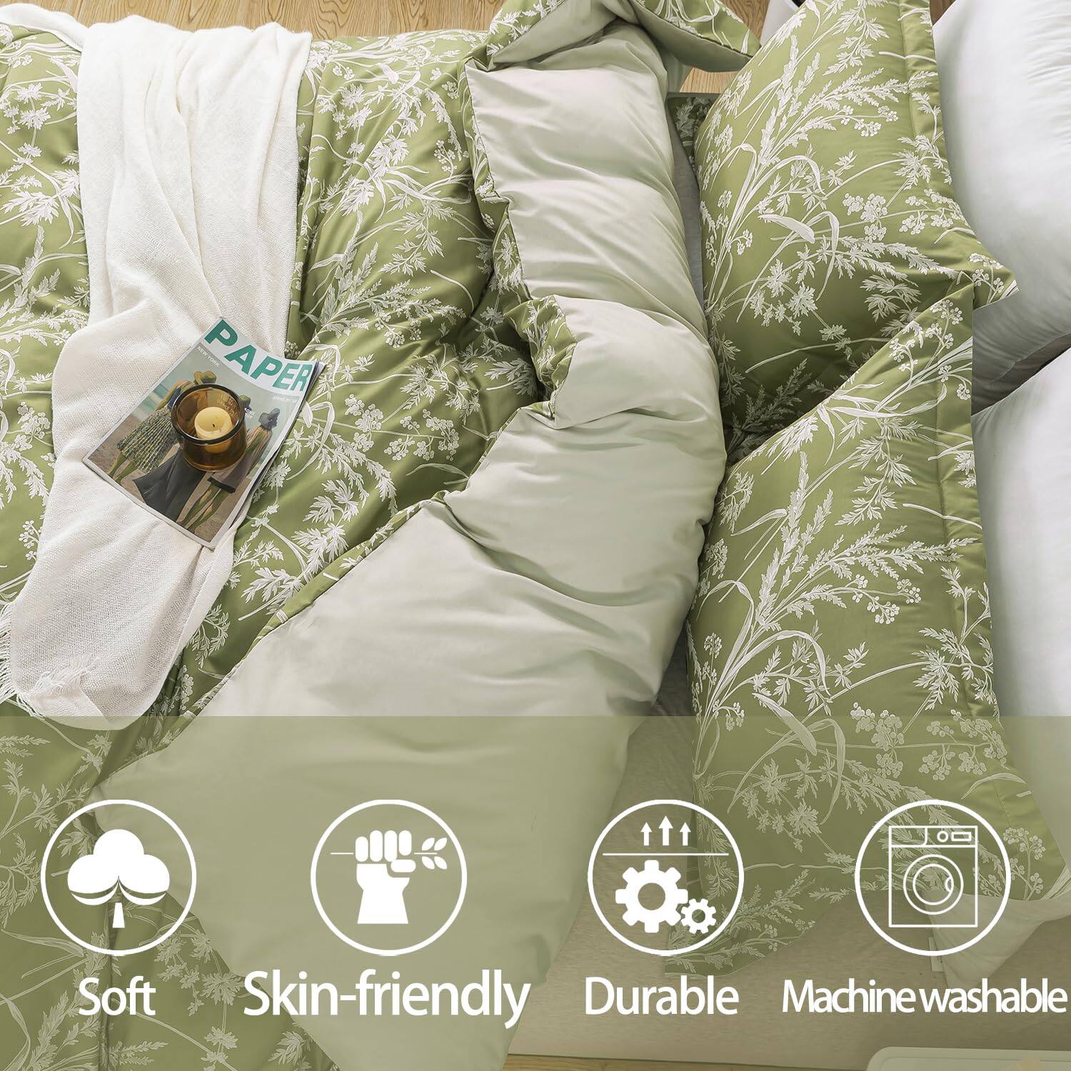 - Soft
- Skin-friendly
- Durable
- Machine washable