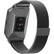 Alt View 11. WITHit - Stainless Steel Mesh Band for Fitbit Ionic - Smoke Gray.