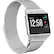 Angle. WITHit - Stainless Steel Mesh Band for Fitbit Ionic - Silver Gray.