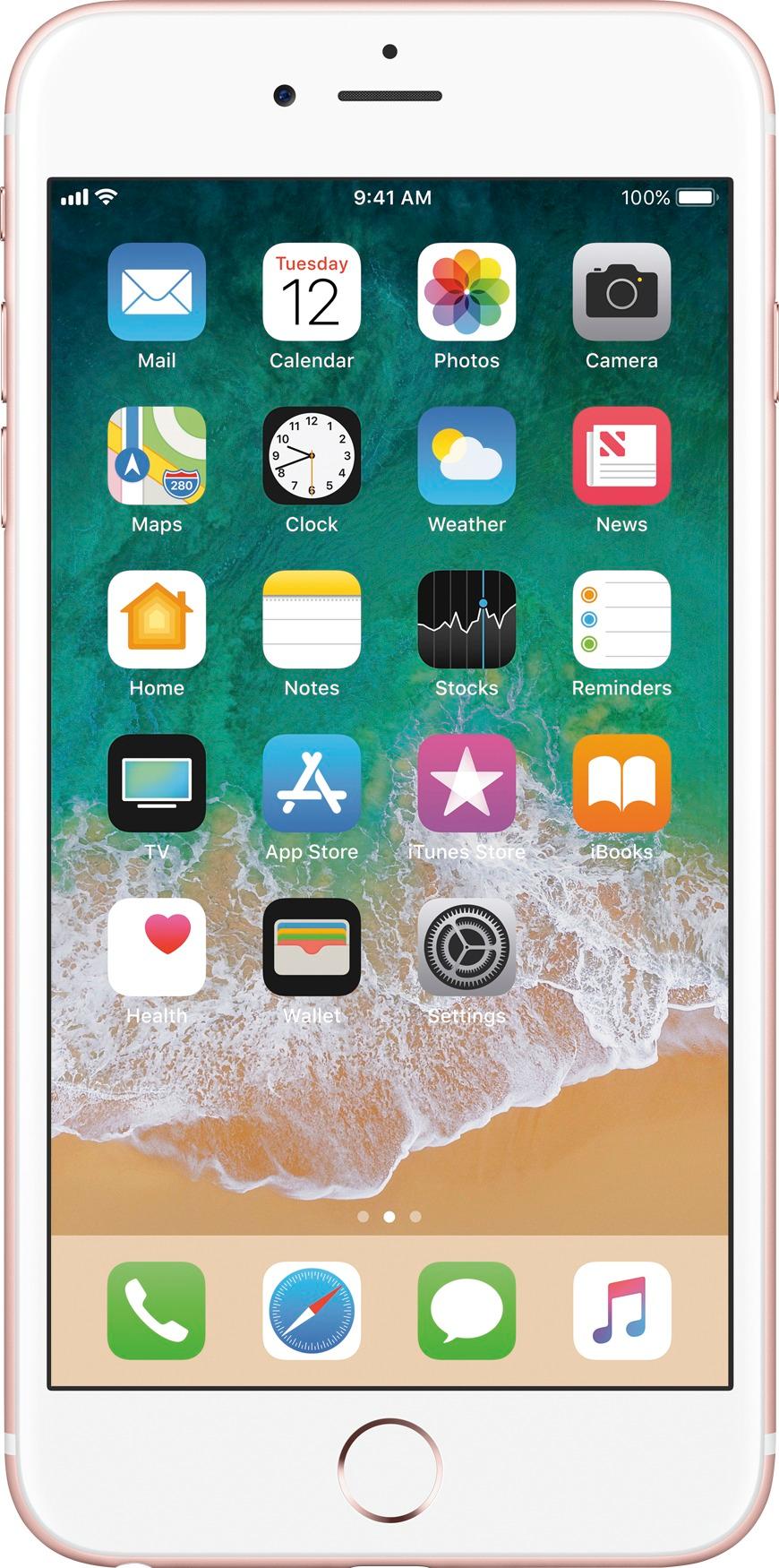 Bóveda Meandro Esperar Total Wireless Apple iPhone 6s Plus 4G LTE with 32GB Memory Prepaid Cell  Phone Rose Gold TWAPI6SPC32RGV2P.2 - Best Buy