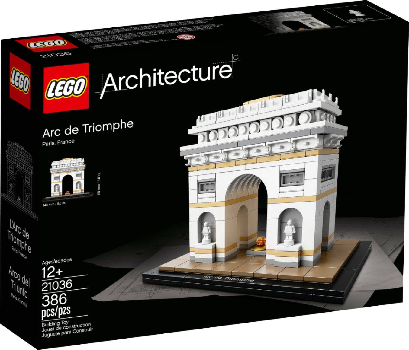Angle. LEGO - Architecture Arc de Triomphe 21036.