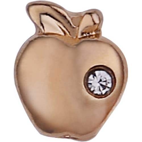 Angle. iPops - Teacher's Apple Charm - Gold.