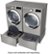 Alt View 13. LG - 4.5 Cu. Ft. High-Efficiency Stackable Smart Front Load Washer with Steam and 6Motion Technology - Graphite Steel.