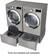 Alt View 13. LG - 4.5 Cu. Ft. High-Efficiency Stackable Smart Front Load Washer with Steam and 6Motion Technology - Graphite Steel.
