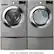 Alt View 15. LG - 4.5 Cu. Ft. High-Efficiency Stackable Smart Front Load Washer with Steam and 6Motion Technology - Graphite Steel.
