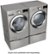 Alt View 18. LG - 4.5 Cu. Ft. High-Efficiency Stackable Smart Front Load Washer with Steam and 6Motion Technology - Graphite Steel.