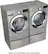 Alt View 18. LG - 4.5 Cu. Ft. High-Efficiency Stackable Smart Front Load Washer with Steam and 6Motion Technology - Graphite Steel.