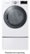 Alt View 12. LG - 7.4 Cu. Ft. Stackable Smart Electric Dryer with Steam and Sensor Dry - White.