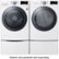 Alt View 13. LG - 7.4 Cu. Ft. Stackable Smart Electric Dryer with Steam and Sensor Dry - White.