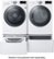 Alt View 15. LG - 7.4 Cu. Ft. Stackable Smart Electric Dryer with Steam and Sensor Dry - White.