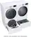 Alt View 19. LG - 7.4 Cu. Ft. Stackable Smart Electric Dryer with Steam and Sensor Dry - White.