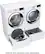 Alt View 11. LG - 7.4 Cu. Ft. Stackable Smart Gas Dryer with Steam and Sensor Dry - White.