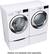 Alt View 15. LG - 7.4 Cu. Ft. Stackable Smart Gas Dryer with Steam and Sensor Dry - White.