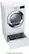Alt View 3. LG - 7.4 Cu. Ft. Stackable Smart Gas Dryer with Steam and Sensor Dry - White.