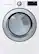 Front. LG - 7.4 Cu. Ft. Stackable Smart Electric Dryer with Sensor Dry - White.