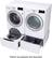 Alt View 13. LG - 7.4 Cu. Ft. Stackable Smart Electric Dryer with Sensor Dry - White.