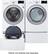 Alt View 16. LG - 7.4 Cu. Ft. Stackable Smart Electric Dryer with Sensor Dry - White.