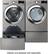 Alt View 14. LG - 7.4 Cu. Ft. 12-Cycle Smart Wi-Fi Electric SteamDryer - Sensor Dry and TurboSteam - Graphite Steel.