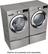 Alt View 16. LG - 7.4 Cu. Ft. 12-Cycle Smart Wi-Fi Electric SteamDryer - Sensor Dry and TurboSteam - Graphite Steel.