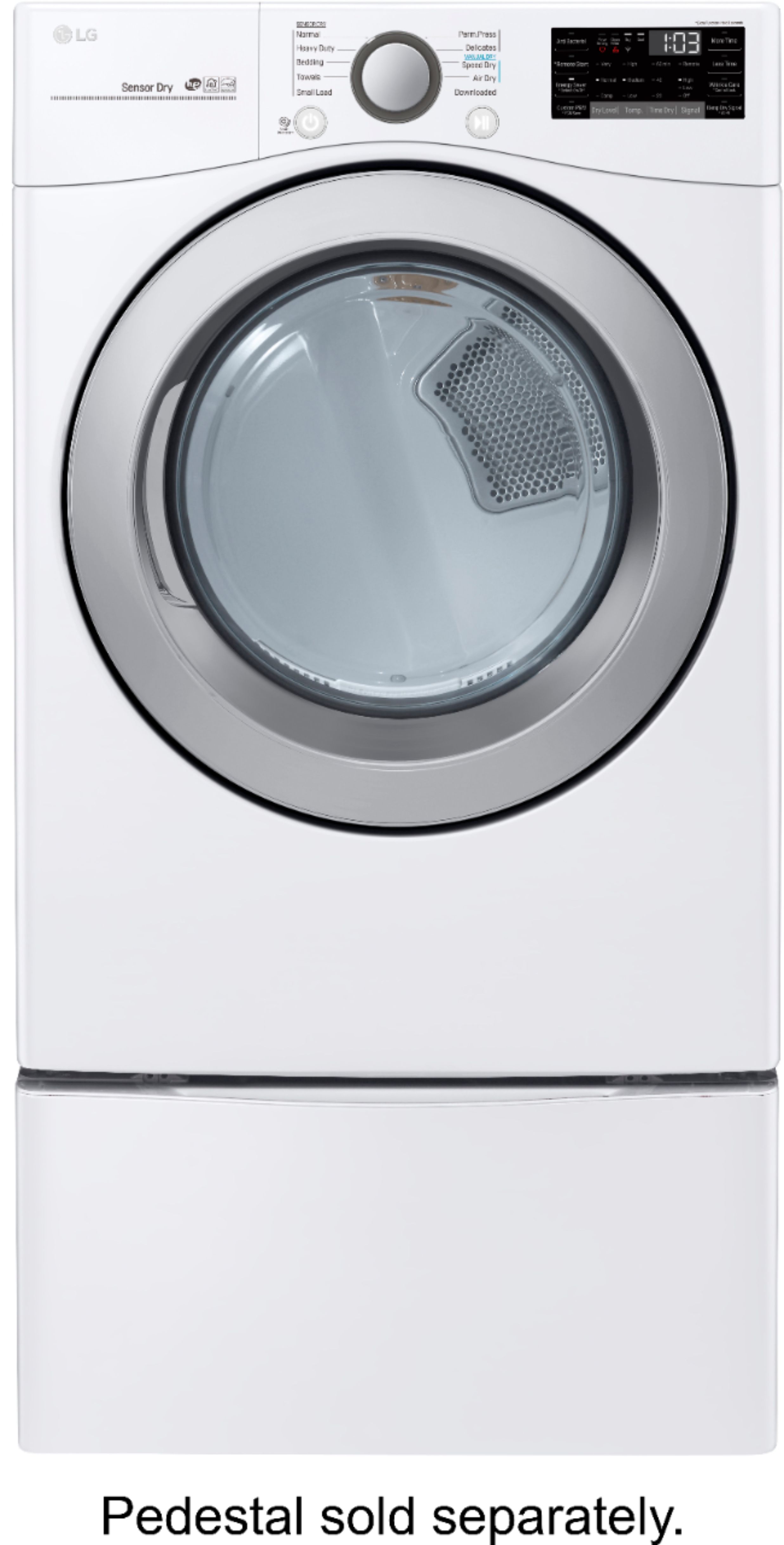 LG 7.4 Cu. Ft. Stackable Smart Gas Dryer with Sensor Dry White DLG3501W -  Best Buy