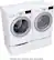Alt View 12. LG - 7.4 Cu. Ft. Stackable Smart Gas Dryer with Sensor Dry - White.