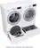 Alt View 15. LG - 7.4 Cu. Ft. Stackable Smart Gas Dryer with Sensor Dry - White.