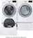 Alt View 16. LG - 7.4 Cu. Ft. Stackable Smart Gas Dryer with Sensor Dry - White.