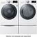 Alt View 13. LG - 7.4 Cu. Ft. Stackable Smart Gas Dryer with Steam and Sensor Dry - White.