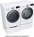 Alt View 17. LG - 7.4 Cu. Ft. Stackable Smart Gas Dryer with Steam and Sensor Dry - White.