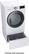 Alt View 6. LG - 7.4 Cu. Ft. Stackable Smart Gas Dryer with Steam and Sensor Dry - White.