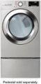Alt View Zoom 11. LG - 7.4 Cu. Ft. 12-Cycle Smart Wi-Fi Gas SteamDryer with Sensor Dry and TurboSteam - Graphite steel.