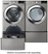 Alt View Zoom 14. LG - 7.4 Cu. Ft. 12-Cycle Smart Wi-Fi Gas SteamDryer with Sensor Dry and TurboSteam - Graphite steel.