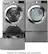 Alt View 14. LG - 7.4 Cu. Ft. Stackable Smart Gas Dryer with Steam and Sensor Dry - Graphite Steel.