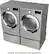 Alt View 23. LG - 7.4 Cu. Ft. Stackable Smart Gas Dryer with Steam and Sensor Dry - Graphite Steel.