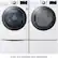 Alt View 13. LG - 4.5 Cu. Ft. High-Efficiency Stackable Smart Front Load Washer with Steam and TurboWash 360 Technology - White.