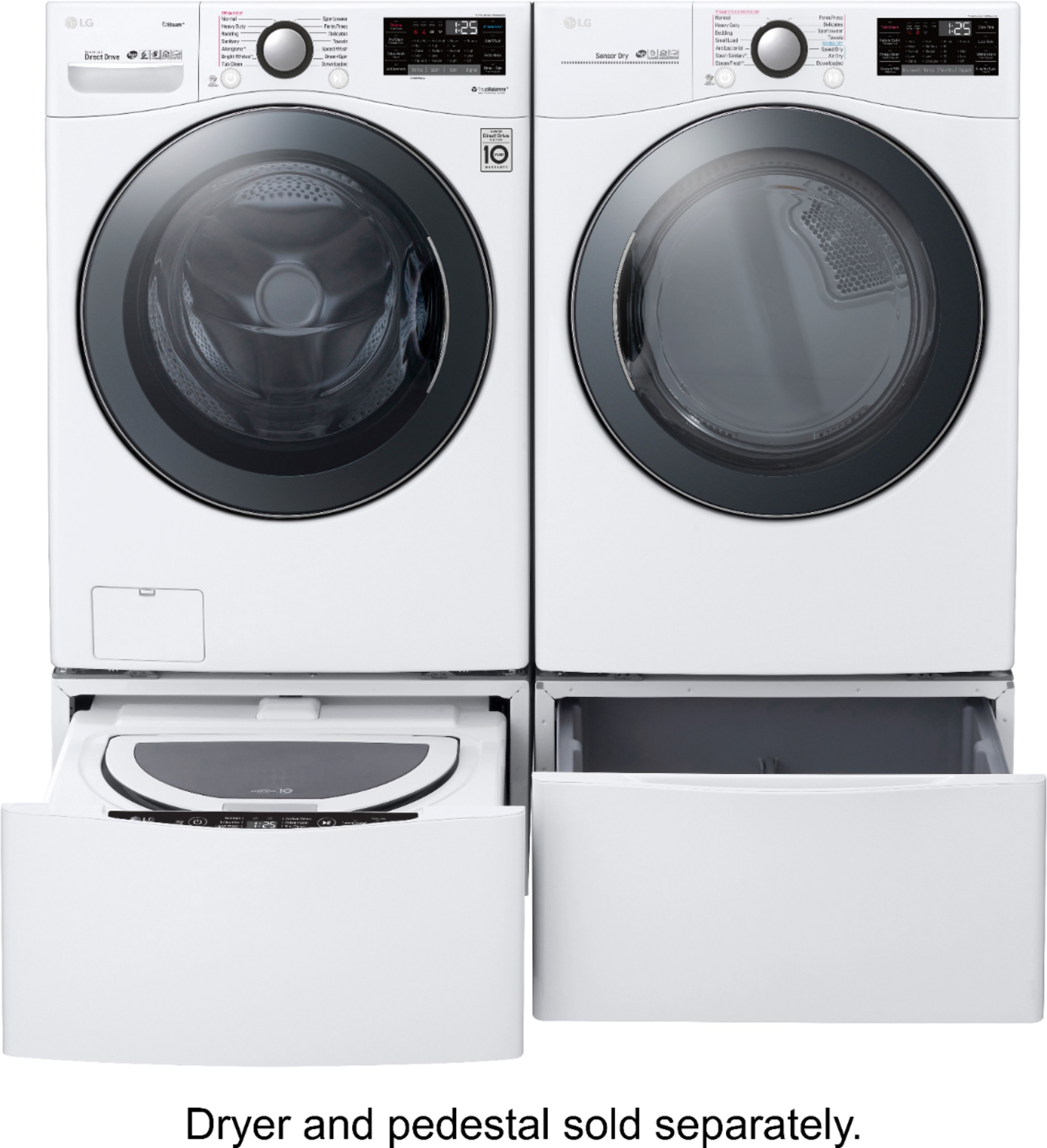 LG WM3997HWA 4.2 Cu.Ft. High-Efficiency Front-Load Washer and Electric  Dryer
