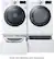 Alt View 15. LG - 4.5 Cu. Ft. High-Efficiency Stackable Smart Front Load Washer with Steam and TurboWash 360 Technology - White.