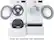 Alt View 16. LG - 4.5 Cu. Ft. High-Efficiency Stackable Smart Front Load Washer with Steam and TurboWash 360 Technology - White.