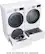 Alt View 19. LG - 4.5 Cu. Ft. High-Efficiency Stackable Smart Front Load Washer with Steam and TurboWash 360 Technology - White.