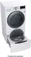 Left. LG - 4.5 Cu. Ft. High-Efficiency Stackable Smart Front Load Washer with Steam and TurboWash 360 Technology - White.