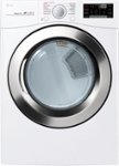 Front Zoom. LG - 7.4 Cu. Ft. 12-Cycle Smart Wi-Fi Electric SteamDryer - Sensor Dry and TurboSteam - White.