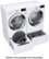 Alt View 11. LG - 7.4 Cu. Ft. 12-Cycle Smart Wi-Fi Electric SteamDryer - Sensor Dry and TurboSteam - White.
