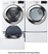 Alt View Zoom 13. LG - 4.5 Cu. Ft. High-Efficiency Stackable Smart Front Load Washer with Steam and 6Motion Technology - White.