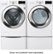 Alt View Zoom 6. LG - 4.5 Cu. Ft. High-Efficiency Stackable Smart Front Load Washer with Steam and 6Motion Technology - White.