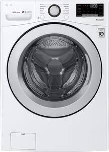 LG - 4.5 Cu. Ft. 10-Cycle Front-Loading Smart Wi-Fi Washer with 6Motion Technology - White - Larger Front