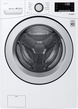 LG - 4.5 Cu. Ft. High-Efficiency Stackable Smart Front Load Washer with 6Motion Technology - White