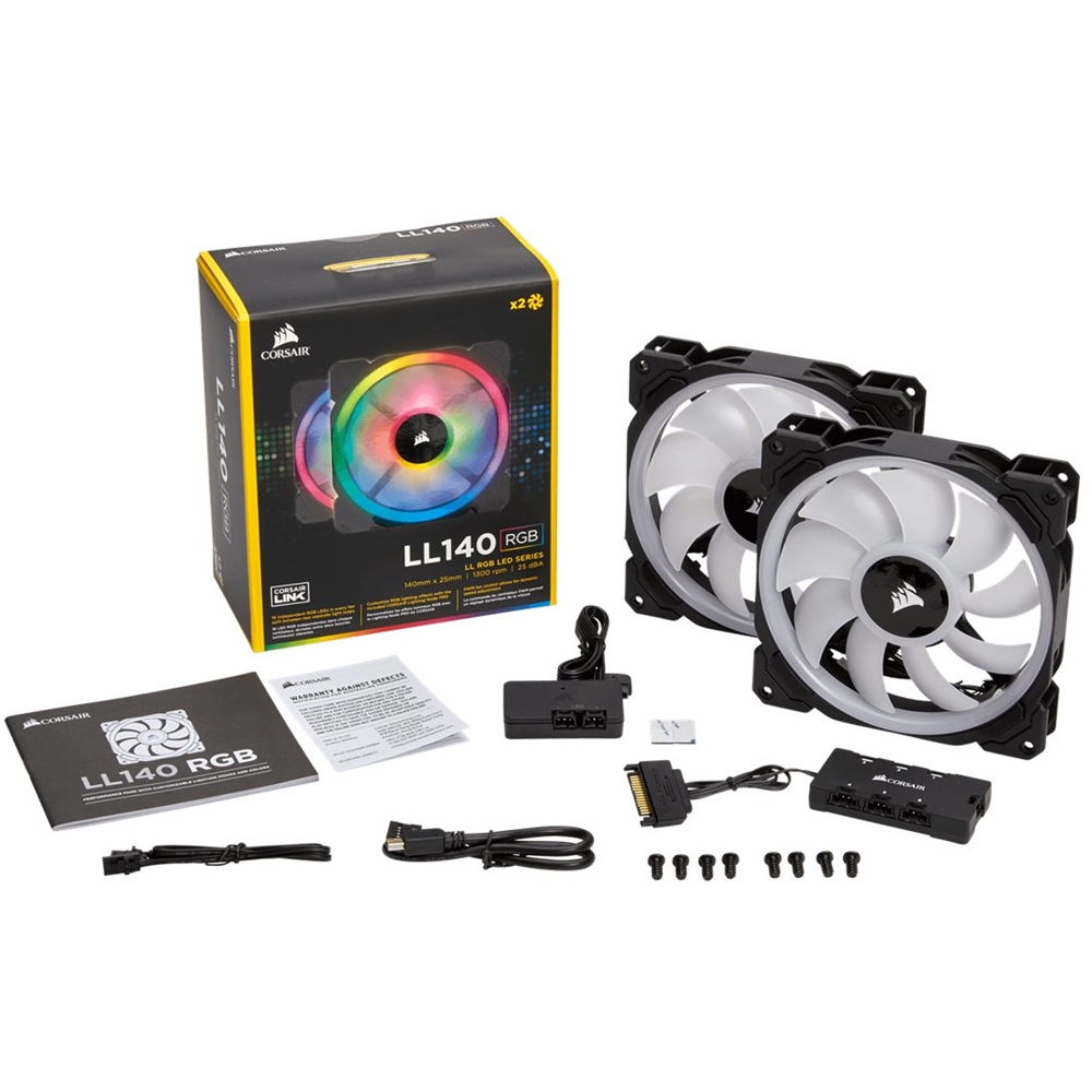 CORSAIR LL Series 140mm Case Cooling Fan Kit with RGB lighting CO-9050074-WW Best Buy