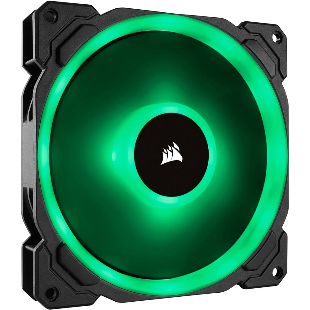 Alt View 16. CORSAIR - LL Series RGB 140mm Computer Case  Fan Kit with RGB Lighting Controller (2-pack) - Black.