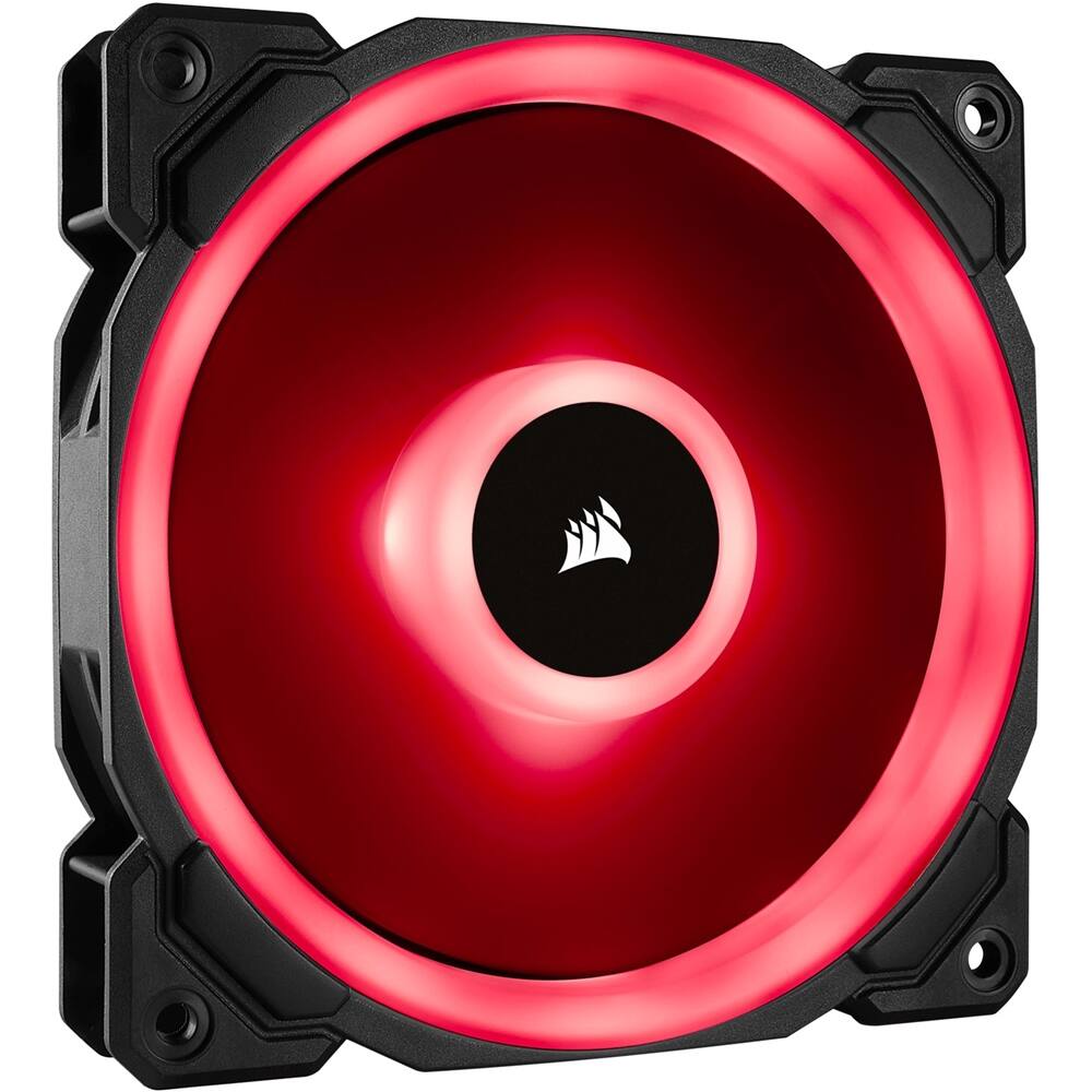 Alt View 17. CORSAIR - LL Series RGB 120mm Computer Case Fan Kit with RGB Lighting Controller (3-pack) - Black.