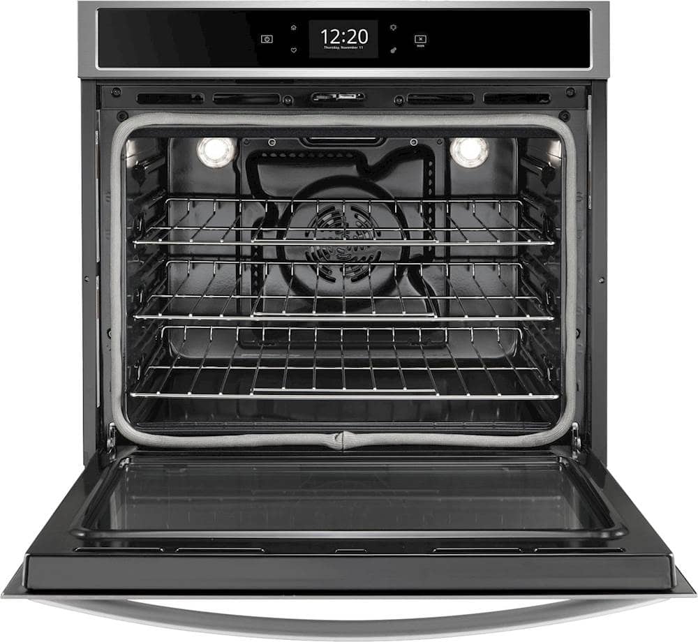 Alt View 11. Whirlpool - 30" Built-In Single Electric Convection Wall Oven with Air Fry when Connected - Stainless Steel.
